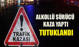 324 promil alkollü sürücü kaza yaptı