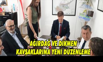 Ağırdağ ve Dikmet Kavşakları’na sinyalizasyon sistemleri kuruluyor. 