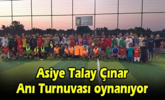 Asiye Talay Çınar Anı Turnuvası oynanıyor