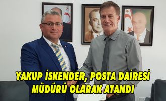 Bakanı Erhan Arıklı, Yakup İskender’i kabul ederek kendisine atama karanamesini takdim etti. 