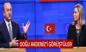 Çavuşoğlu ve Mogherini'den Doğu Akdeniz görüşmesi