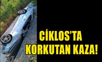 Ciklos’ta korkutan kaza!