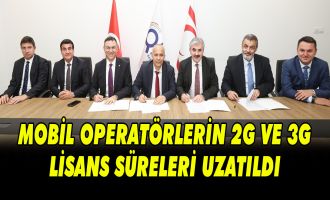 MOBİL OPERATÖRLERİN 2G VE 3G LİSANS SÜRELERİ UZATILDI