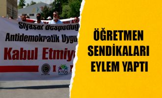 Öğretmen Sendikaları Eylem Yaptı