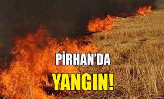 Pirhan’da yangın!