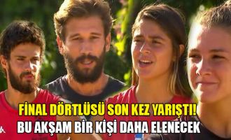 Survivor All Star'ın final dörtlüsü son kez yarıştı! Bu akşam bir kişi daha elenecek