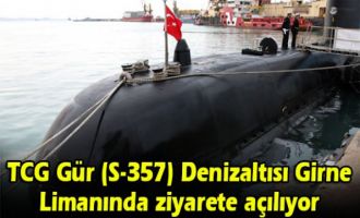 TCG Gür (S-357) Denizaltısı Girne Limanında ziyarete açılıyor