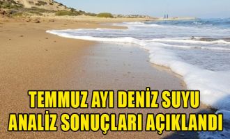 Temmuz ayı deniz suyu analiz sonuçları açıklandı