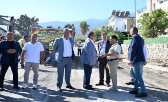 Üstel, Lapta Huzurevi ve Gençlik Kampı Yolunda inceleme yaptı: Bölgeye güvenli bir ulaşım imkanı sağlanacak