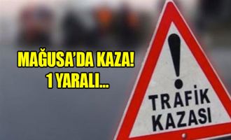 Yine kaza, motosiklet sürücüsü yaralandı!