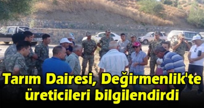 Tarım Dairesi, Değirmenlik'te üreticileri bilgilendirdi