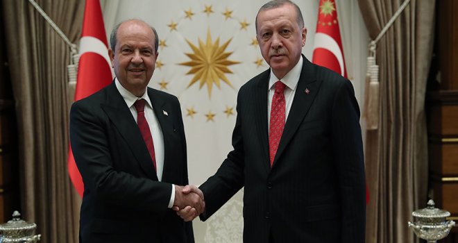 Tatar ve Üstel’in Erdoğan ile görüşmesi Rum basınında