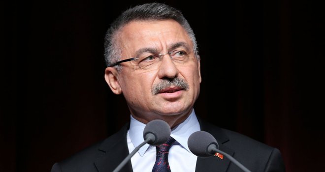 TC CUMHURBAŞKANI YARDIMCISI FUAT OKTAY'DAN YUNANİSTAN CUMHURBAŞKANINA 