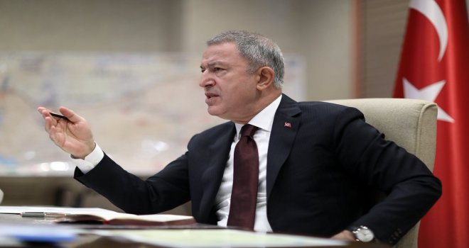 TC MİLLİ SAVUNMA BAKANI AKAR'DAN YUNANİSTAN'A "GÖRÜŞME" DAVETİ