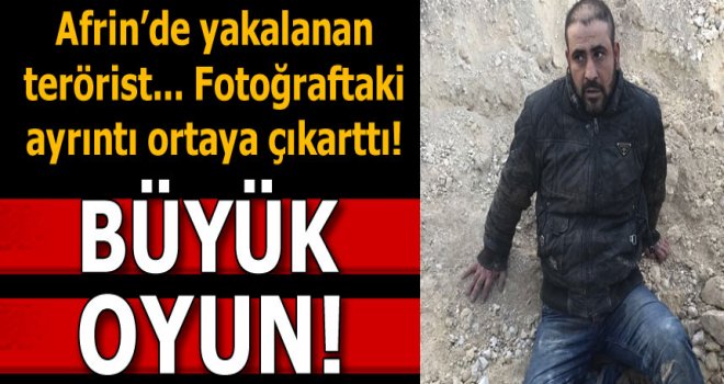 Teslim olan teröristin fotoğrafında dikkat çeken detay!