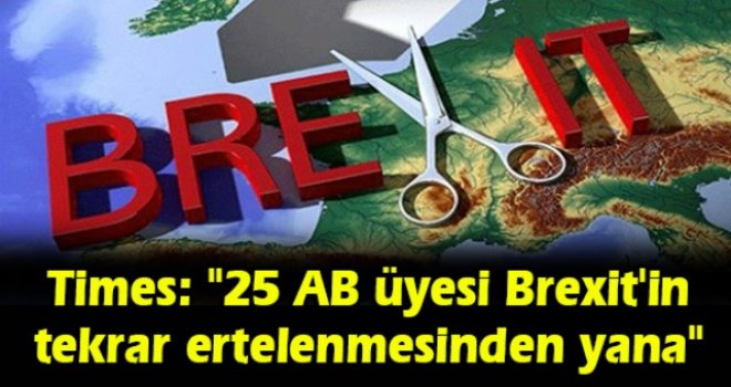 Times: 25 AB üyesi Brexit'in tekrar ertelenmesinden yana