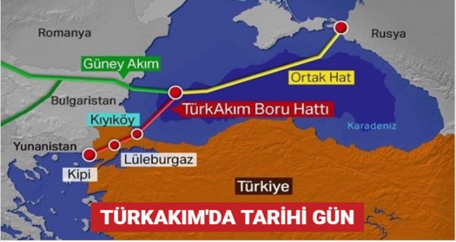 TürkAkım doğalgaz boru hattı açılıyor