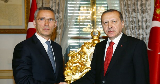 TÜRKİYE CUMHURBAŞKANI ERDOĞAN, NATO GENEL SEKRETERİ STOLTENBERG İLE GÖRÜŞTÜ