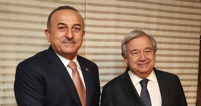 Türkiye Dışişleri Bakanı Çavuşoğlu, Doha'da BM Genel Sekreteri Guterres ile görüştü