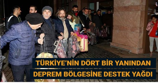 Türkiye, Elazığ ve Malatya'da can kaybına neden olan deprem için seferber oldu
