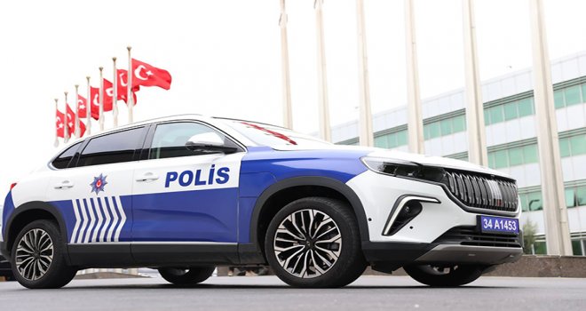 Türkiye'deki Togg marka ilk polis aracı hizmete girdi