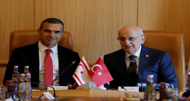 ULUÇAY, TBMM BAŞKANI KAHRAMAN İLE GÖRÜŞTÜ.