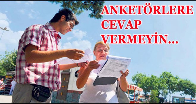 YSK'dan anket uyarısı