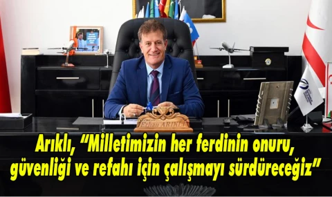 Arıklı’dan 29 Ekim Cumhuriyet Bayramı Mesajı