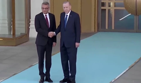 Tufan Erhürman, Recep Tayyip Erdoğan tarafından Resmi Törenle karşılandı