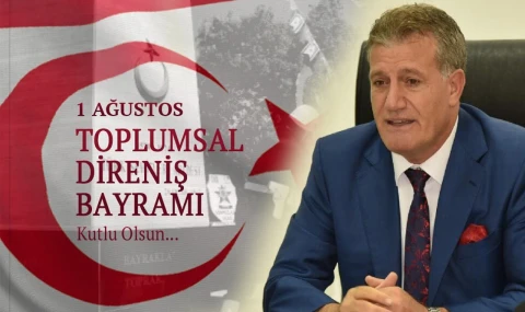 Bakan Arıklı: “1 Ağustos, Kıbrıs Türk halkının varoluş mücadelesinin simgesidir”
