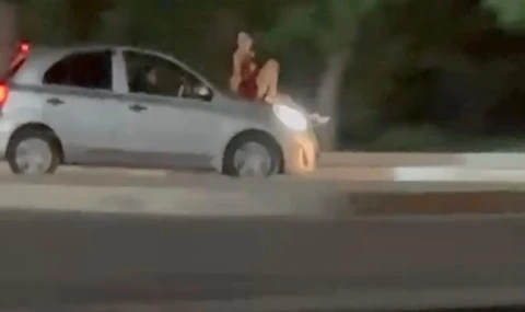 Güzelyurt’ta kaput üzerinde tehlikeli yolculuğa yüklü ceza