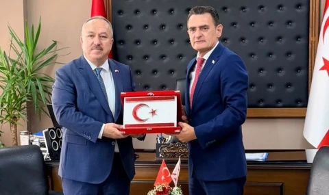 İçişleri Bakanı Oğuz, Türkiye Emniyet Genel Müdürü Fidan’ı kabul etti: KKTC, güvenli bir ülkedir