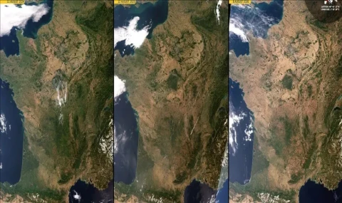 Rekor seviyede sıcaklıkların görüldüğü Fransa'da 1373 dere kurudu